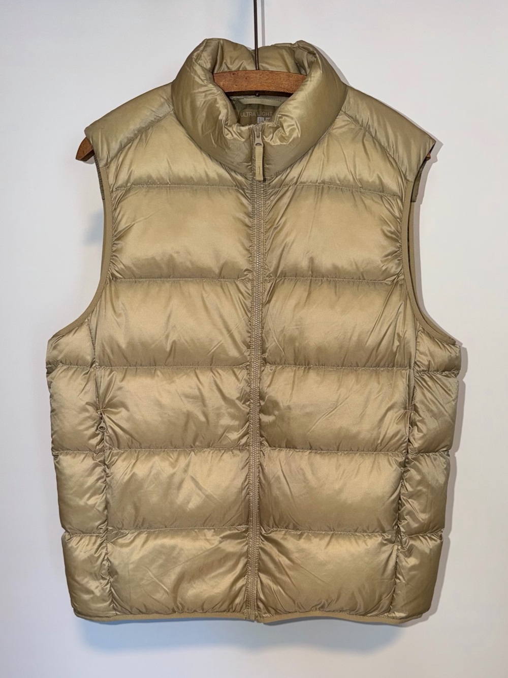 Uniqlo Women's Quilted Puffer Vest - Beige